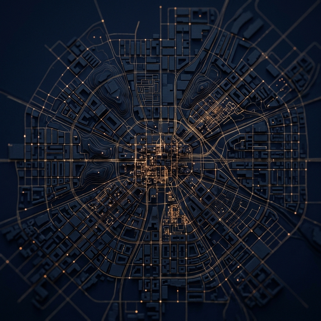 Abstract 3D location topography